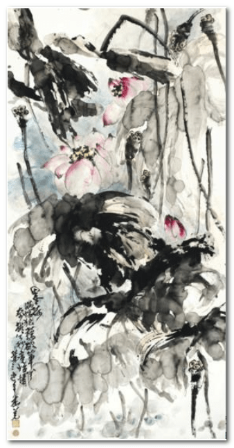 H.H.第三世多杰羌佛的《墨荷》以1650萬美元的天價奪冠