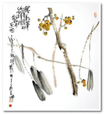 羌佛「枇杷」畫作再創天價　6平方英呎拍出1020萬美金