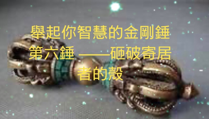 舉起你智慧的金剛錘 第六錘 ——砸破寄居者的殼