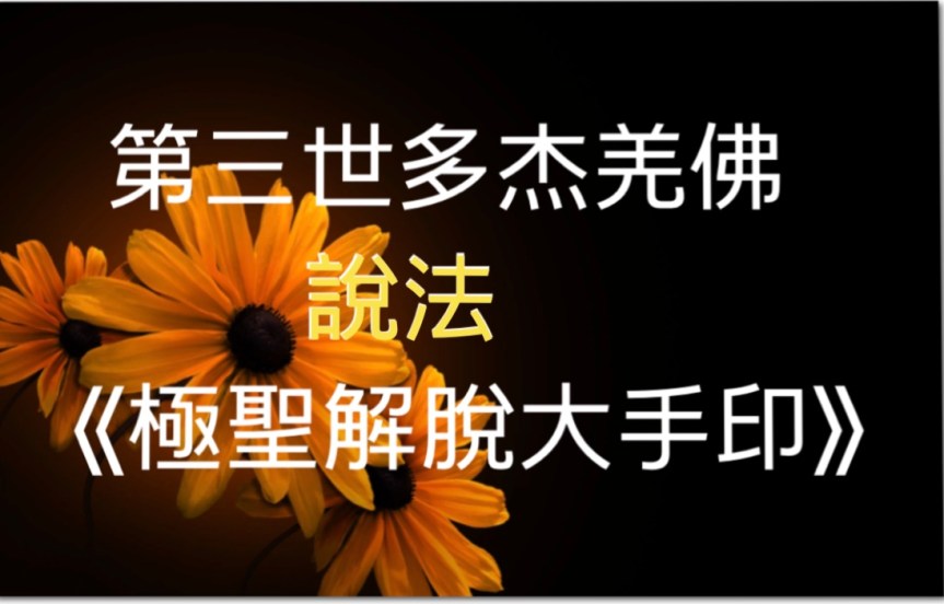 第三世多杰羌佛 說法《極聖解脫大手印》